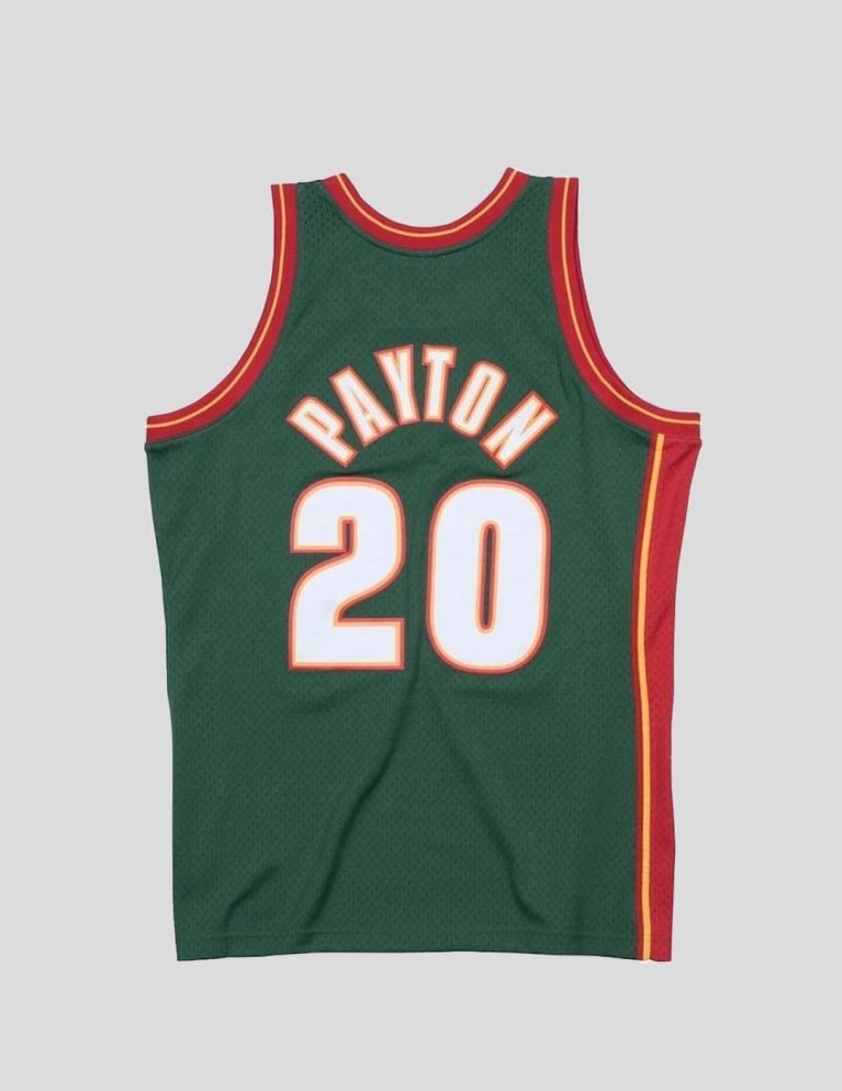 MITCHELL & NESS camicia sedile supersonics gary payton swingman verde